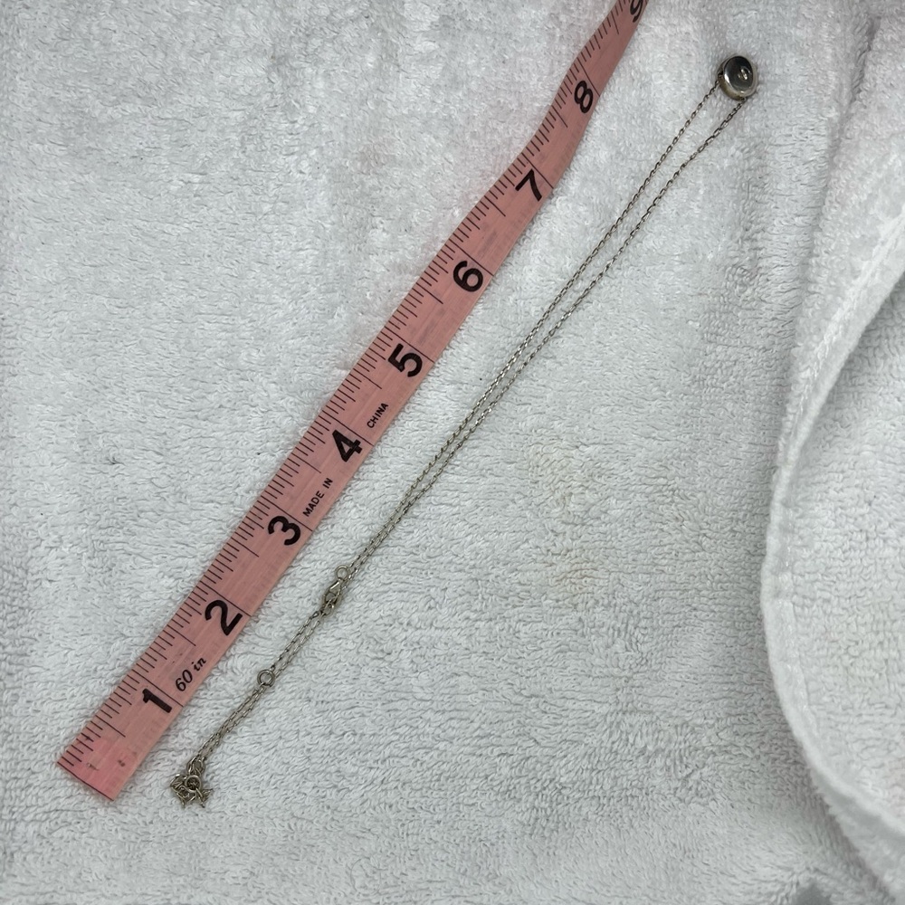 Monogram Initial S Sterling Silver Disc Pendant 1… - image 3